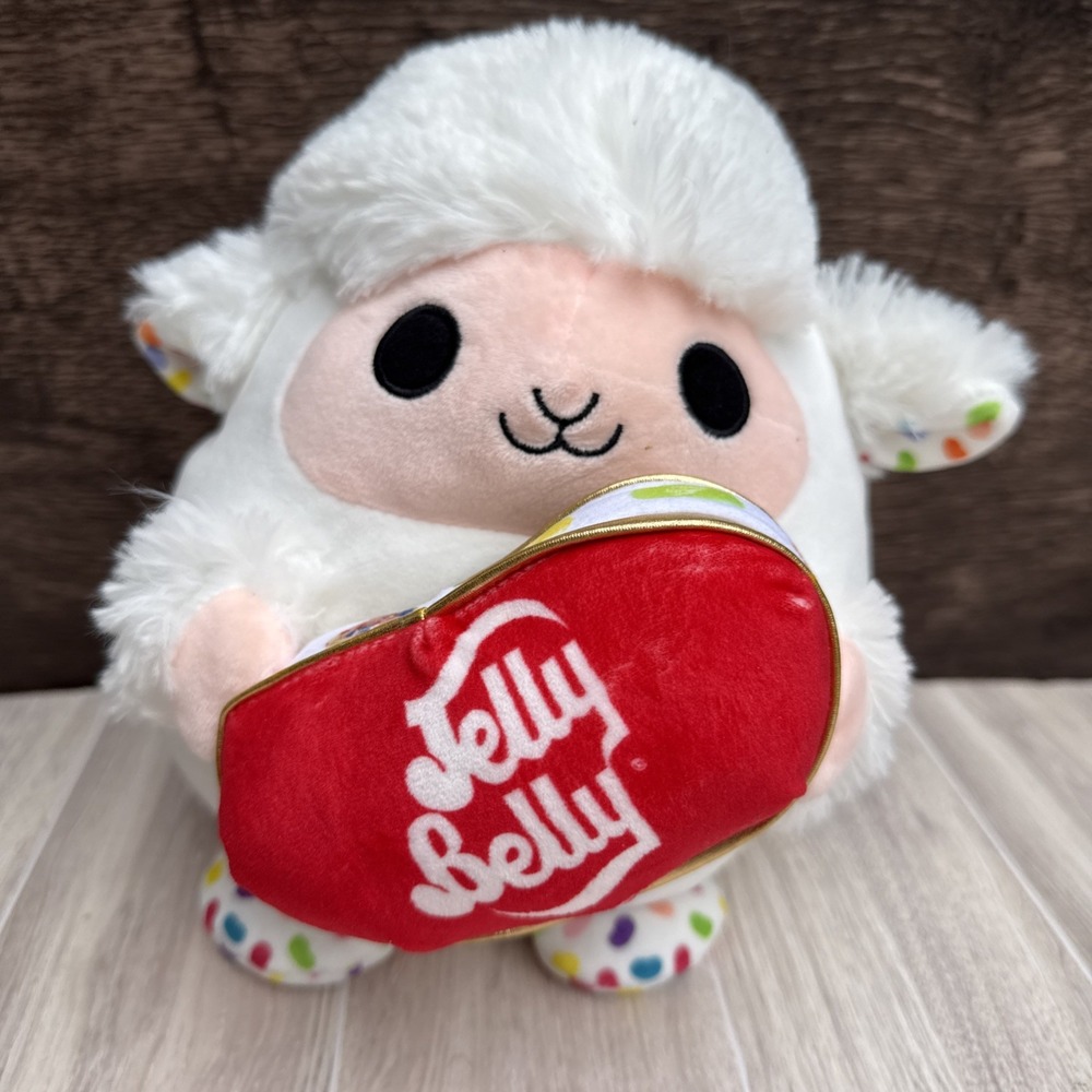 ZURU 2024 Snackles Series 2 Lamb and Jelly Belly Bean 13 1/2"‎ White Plush